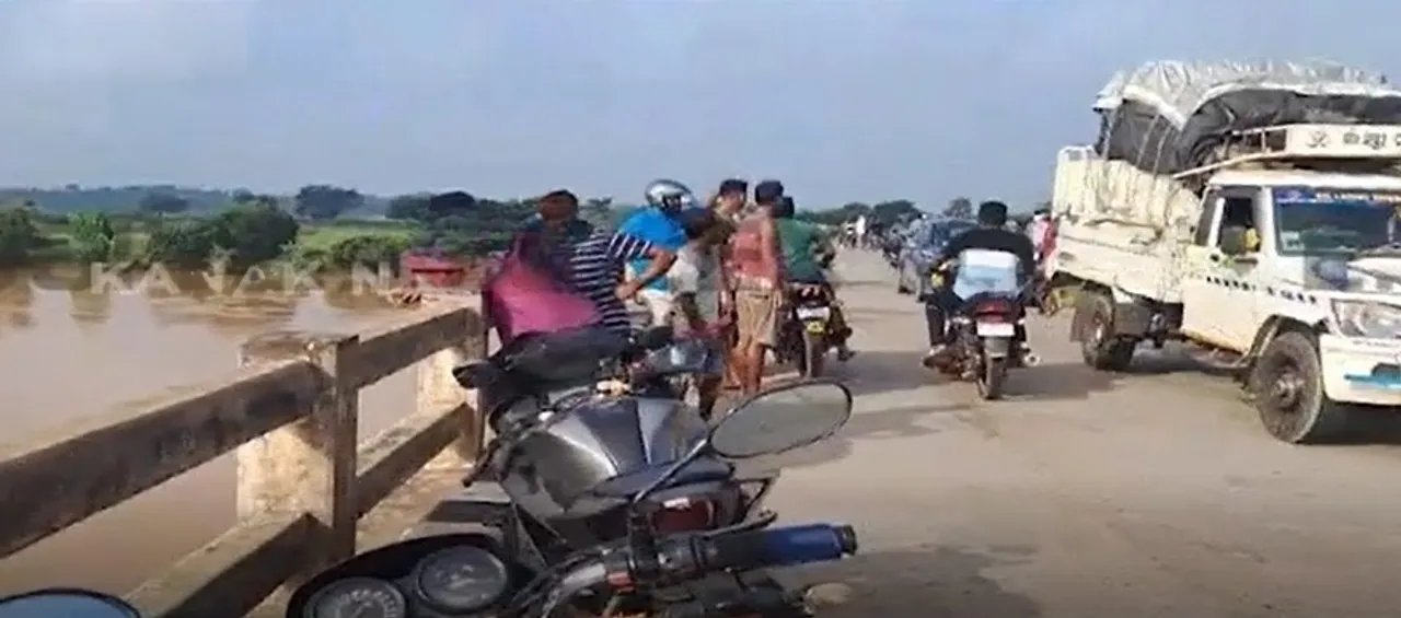  Woman jumps into Kharasrota River in Odisha