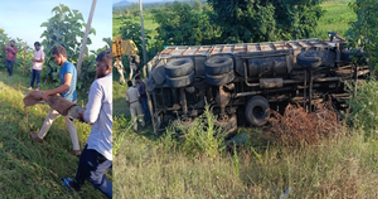  Truck with wild animals overturns in Telangana, crocs recaptured