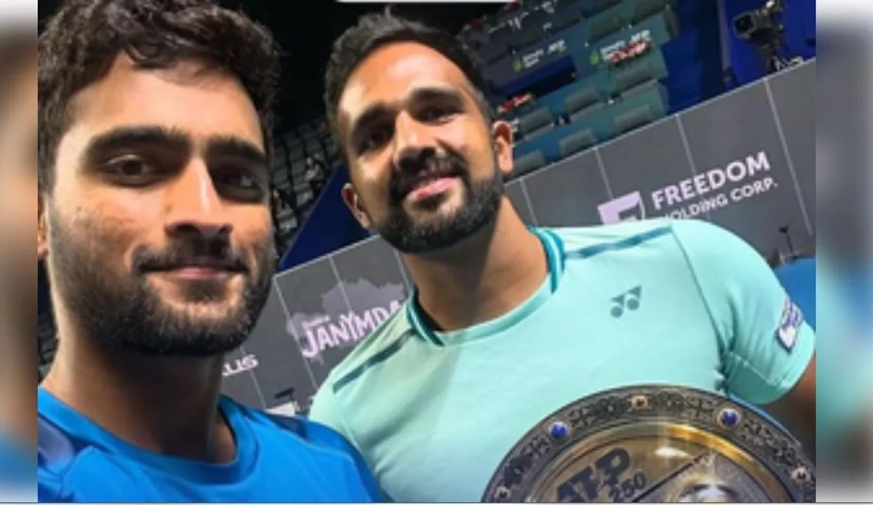  Arjun Kadhe, Rithvik Bollipalli win maiden ATP Tour title at Almaty Open