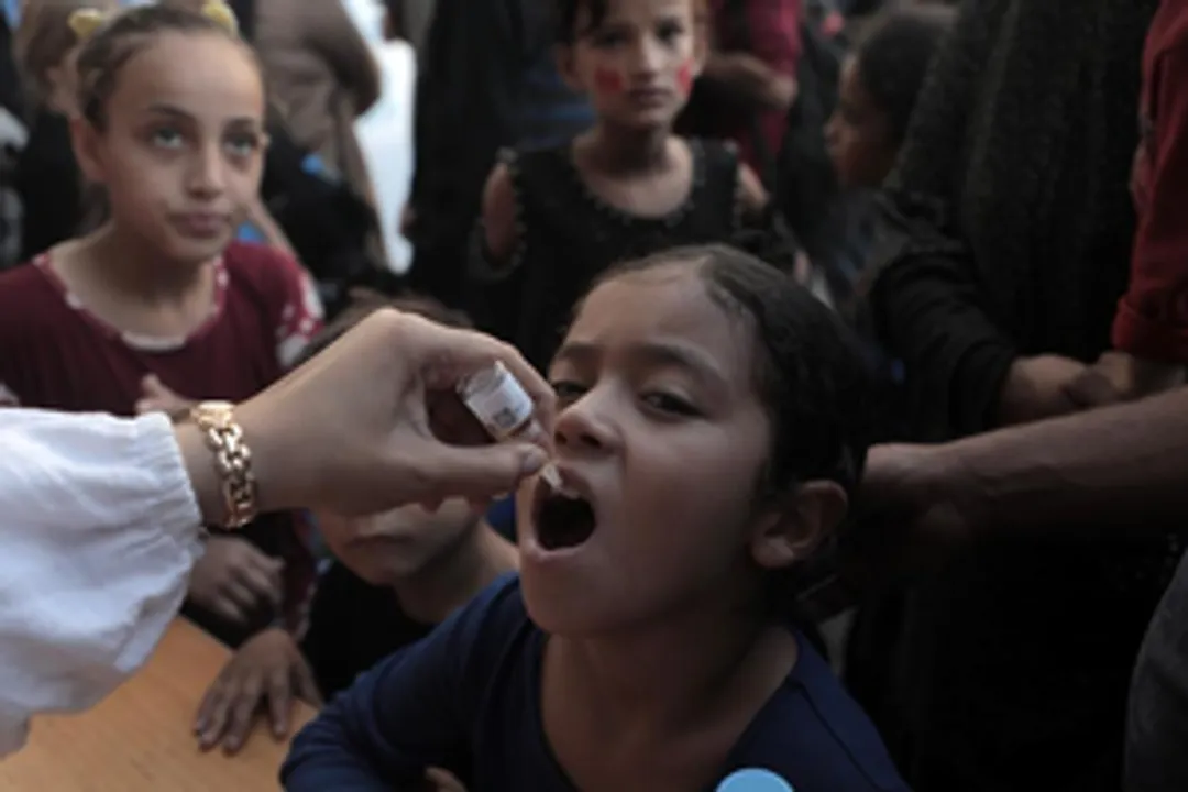  Gaza faces polio risk spreading if vaccination continues to delay: UN