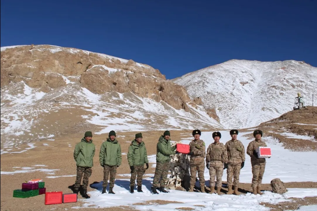  Indian, Chinese troops exchange sweets at LAC in Ladakh on Diwali
