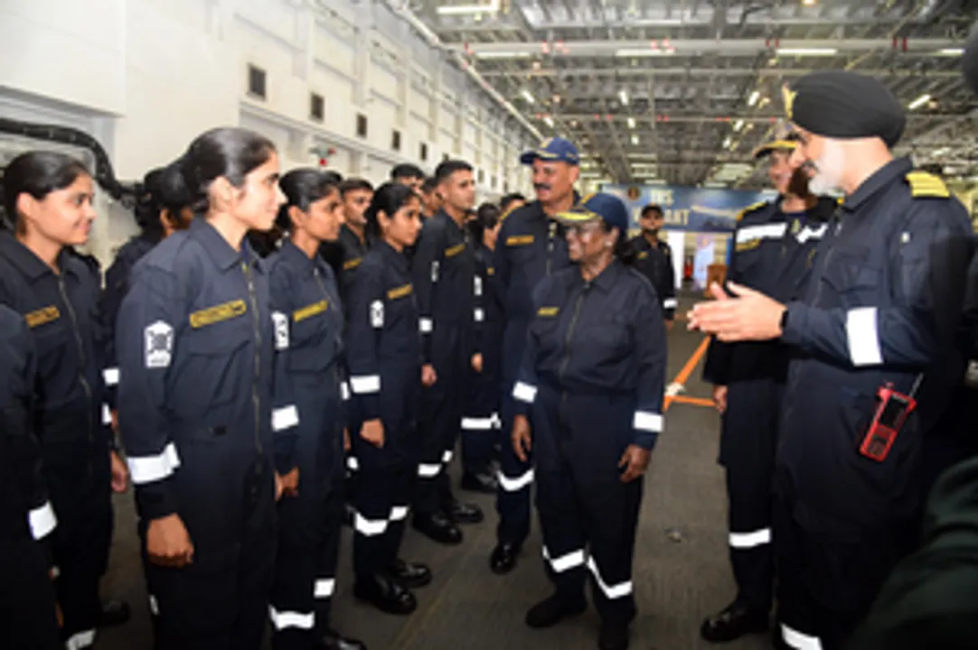  President Murmu credits Navy for peaceful Indian Ocean Region, hails gender-inclusivity