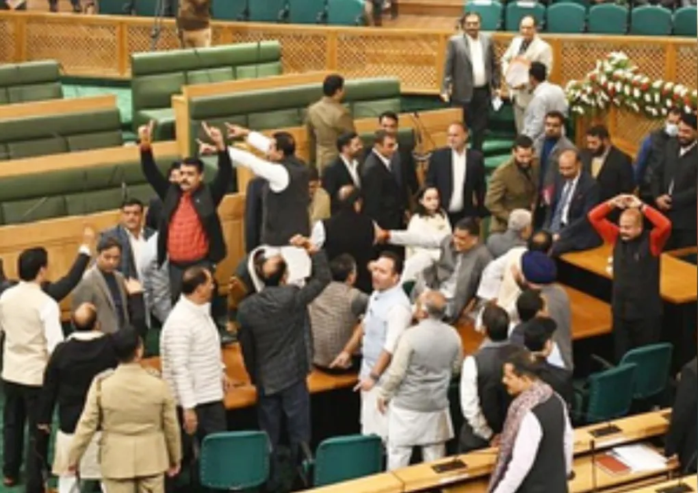  Uproar in J&K Assembly over Article 370 resolution