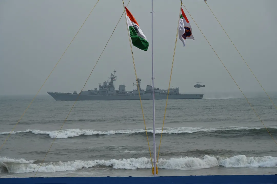  File photo of Navy Day celebration at Odisha's Puri in 2024.  