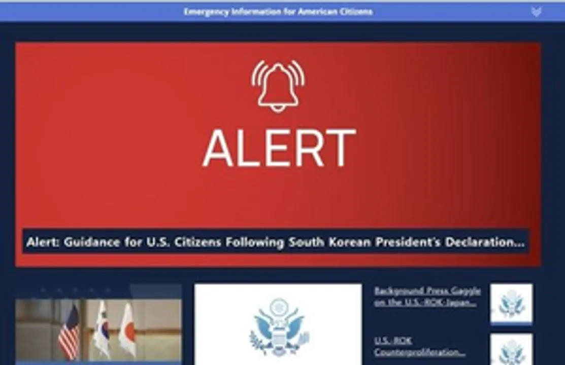  US Embassy in S.Korea issues emergency alert to its citizens after lifting of martial law