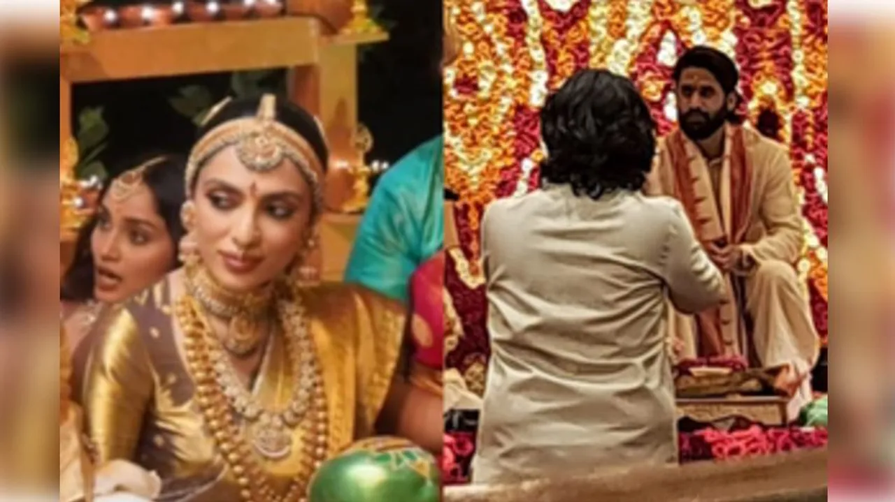  Naga Chaitanya-Sobhita Dhulipala tie knot in a traditional Telugu Ceremony