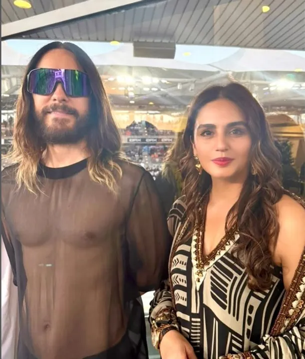  Huma Qureshi poses with Jared Leto: I am a huge admirer of his work