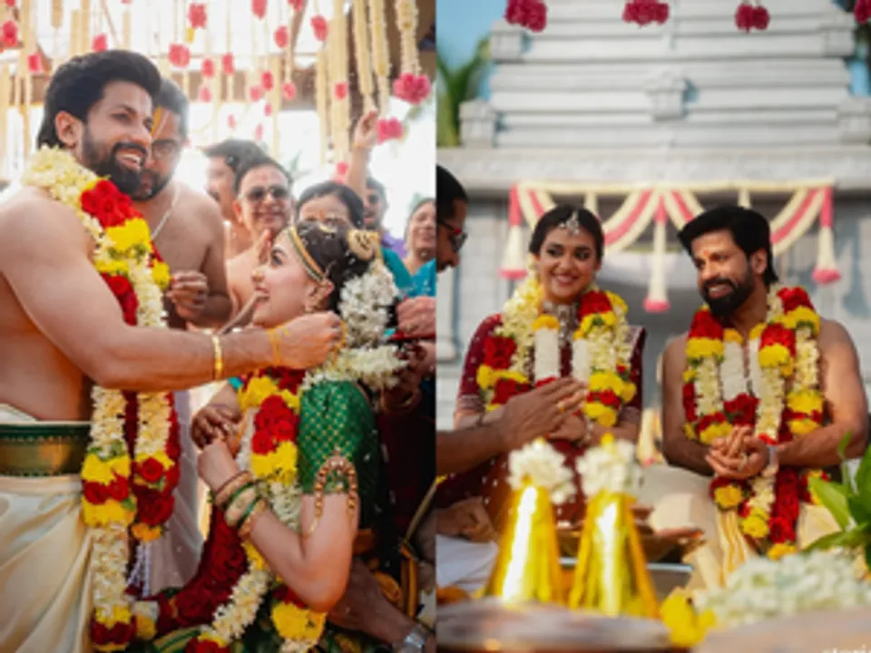  Keerthy Suresh marries longtime partner Antony Thattil in intimate ceremony on Goa