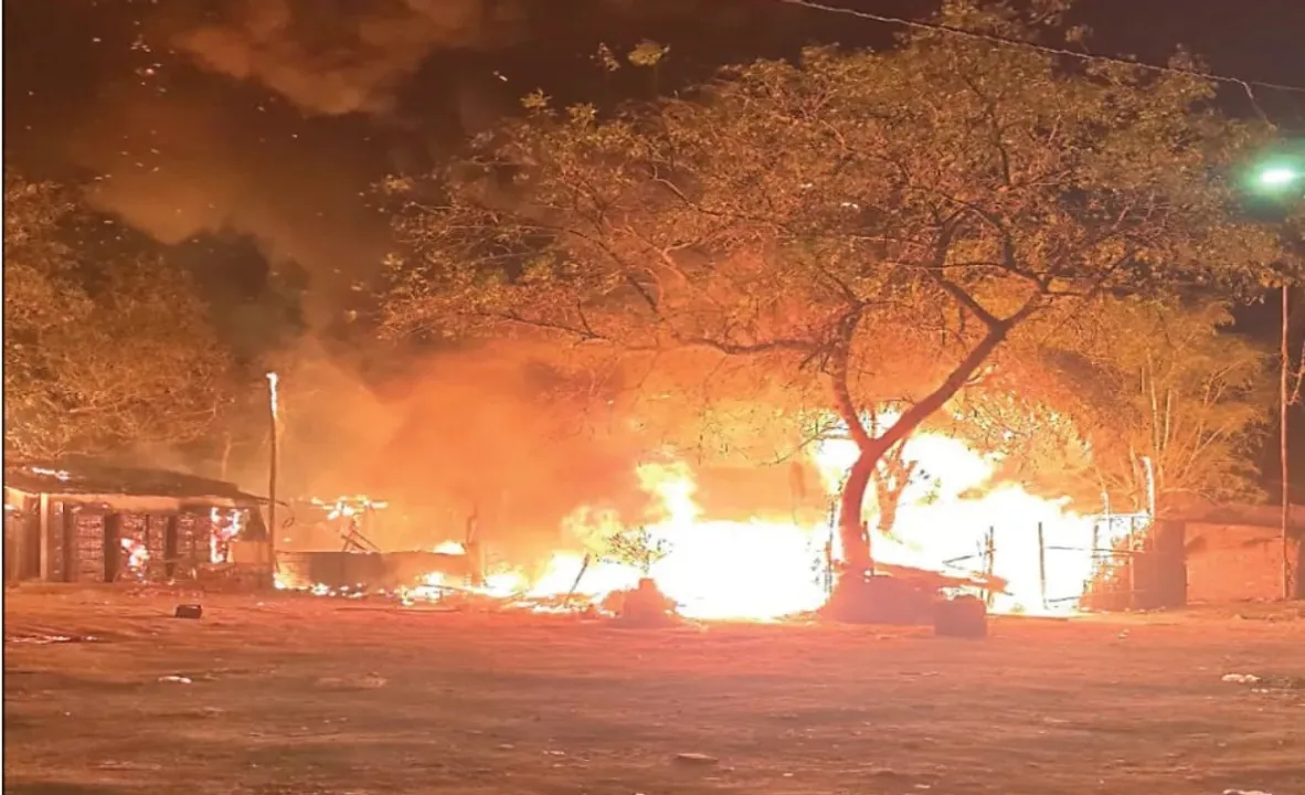  Unit-1 Vegetable market gutted in fire in Bhubaneswar