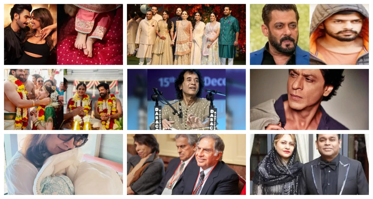  2024 - A year of celebrity weddings, new beginnings, heartbreaks, loss and more