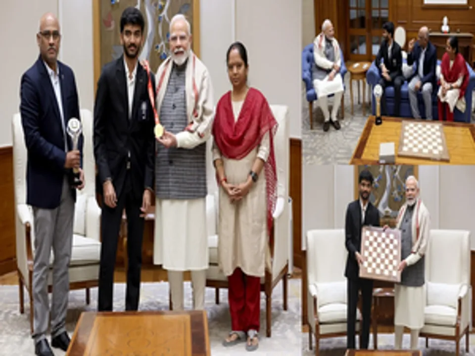  PM Modi meets World Chess Champion D. Gukesh, calls him 'India's pride'