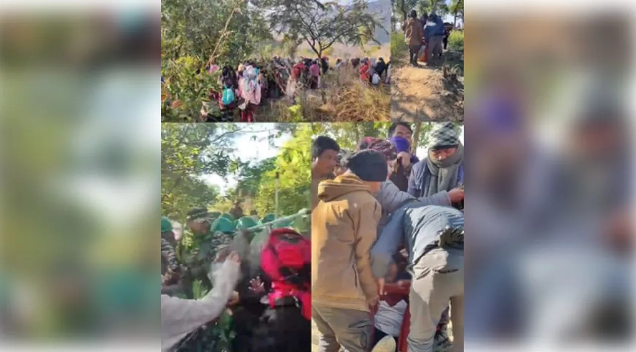  Manipur: Over 15 injured in clash with security forces during protest against violence