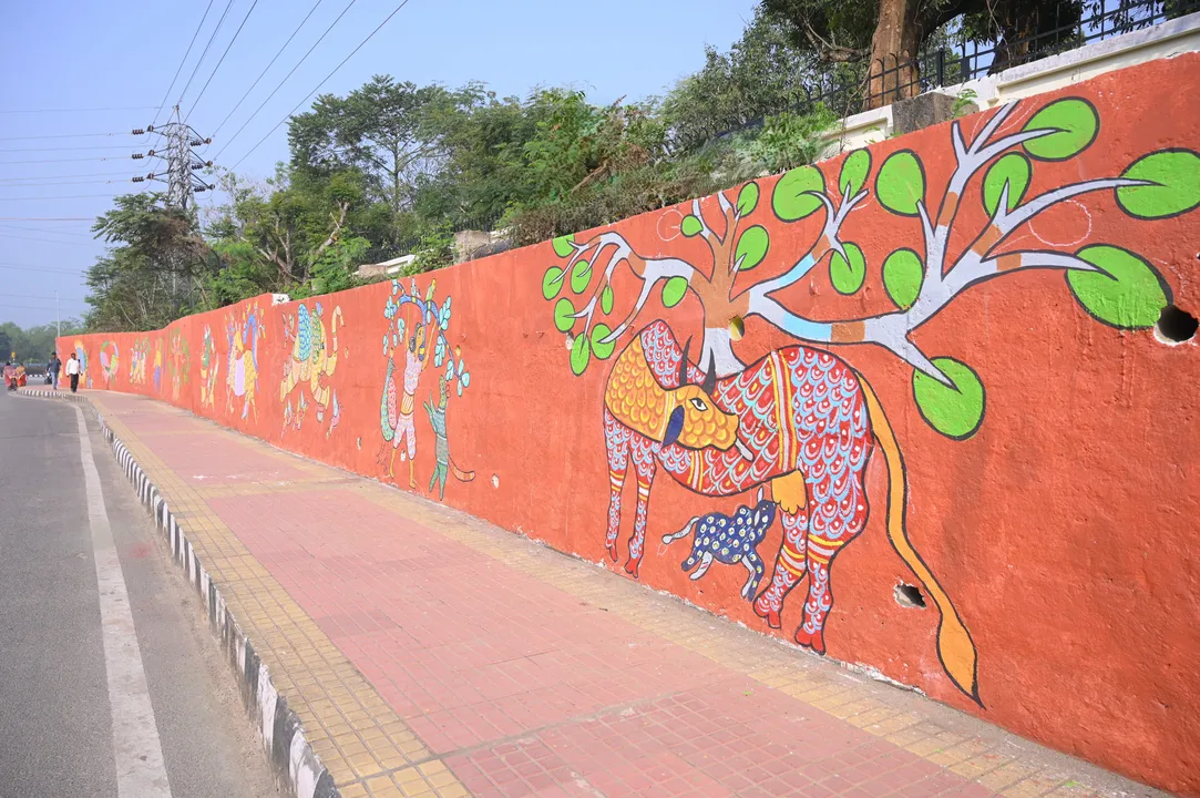  Decked up in wall painting, art installations, Bhubaneswar getting ready for ‘Pravasi Bharatiya Divas’