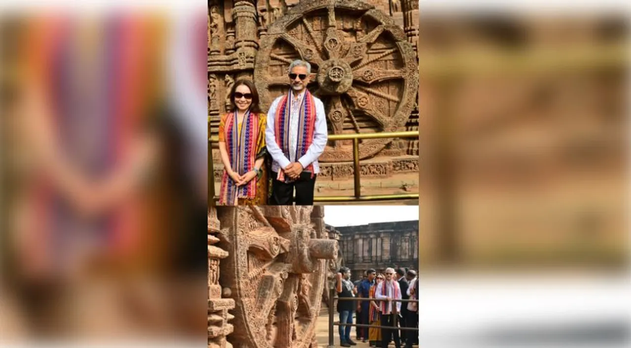  EAM Jaishankar visits Konark Sun temple, other tourist destinations