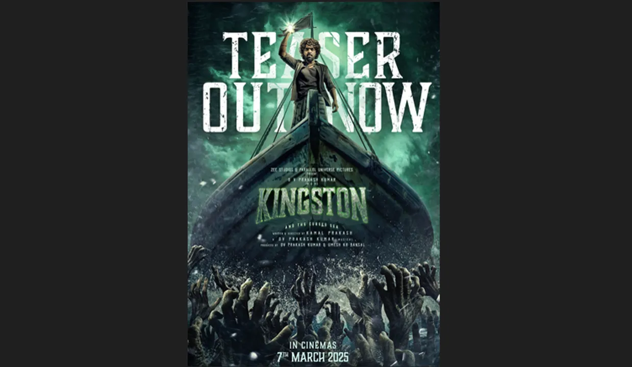 Dhanush releases teaser of India’s first sea horror adventure ‘Kingston’; Film to release on March 7