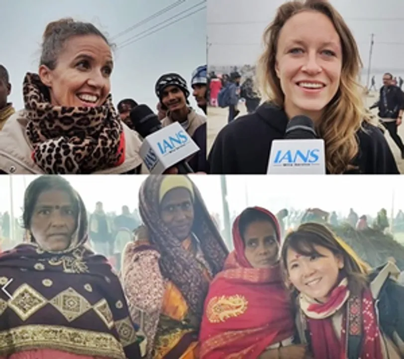  Maha Kumbh 2025: Foreign tourists flock to Prayagraj to witness spiritual grandeur