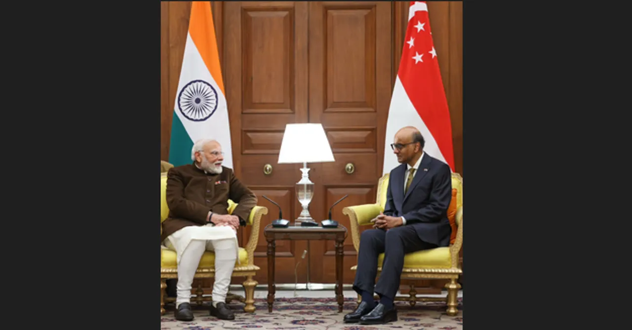  PM Modi discusses ‘futuristic sectors’ with Singapore President