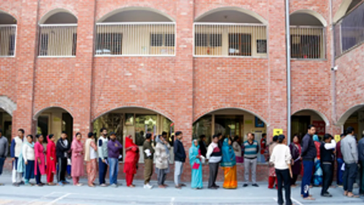 57.70 per cent voter turnout recorded in Delhi Assembly polls