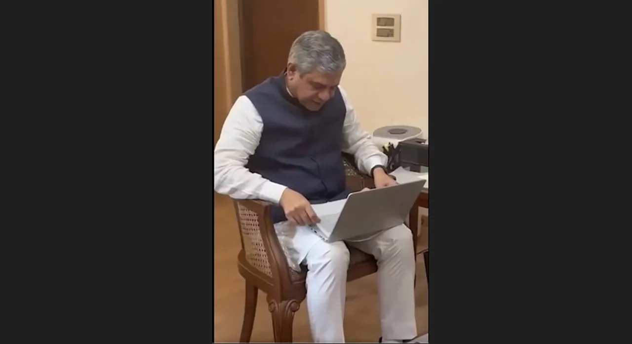  Ashwini Vaishnaw showcases designed, made in India laptop