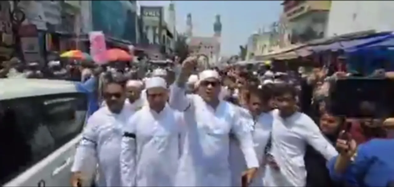  Anti-Pakistan protests after Friday prayers in Hyderabad
