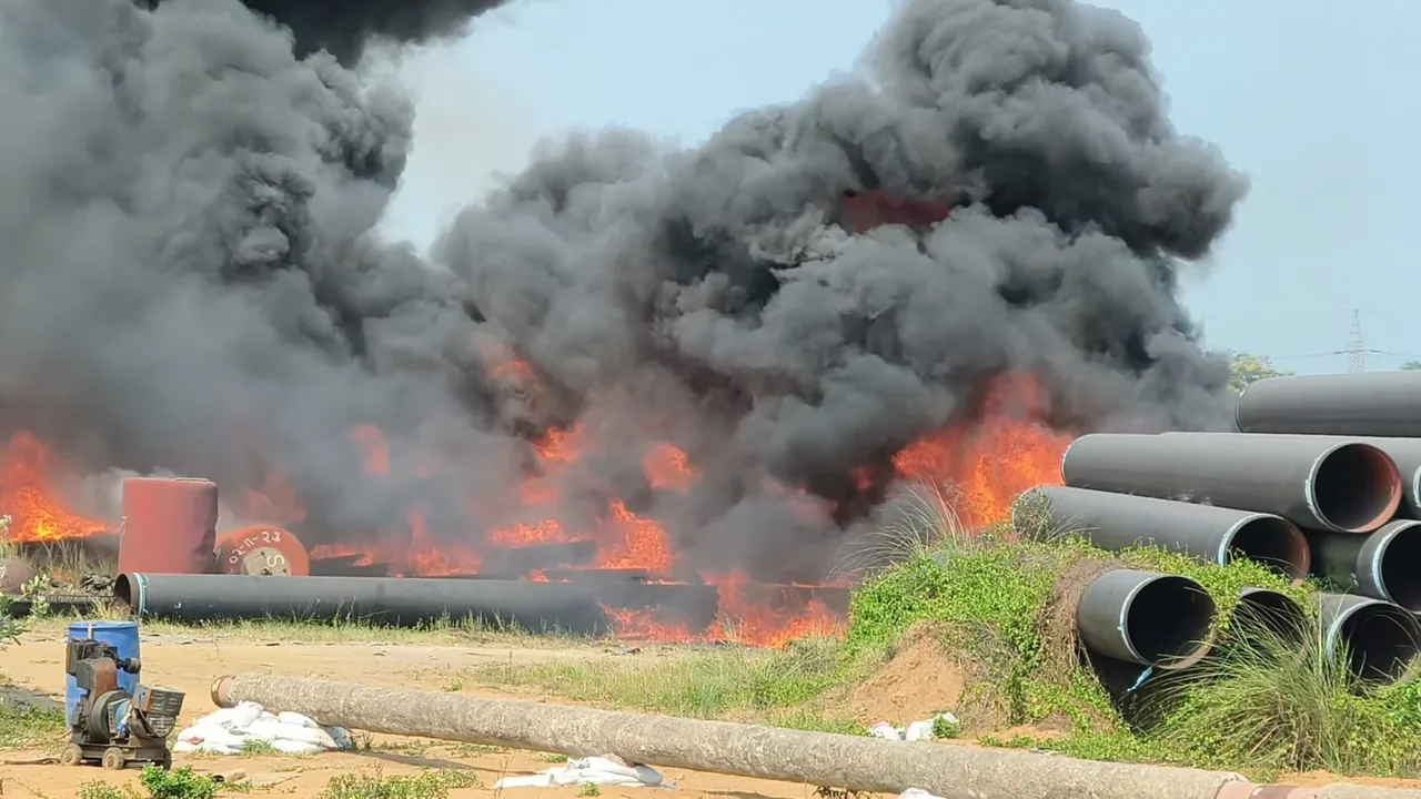  Odisha: Major fire breaks out at Paradip firm’s stockyard