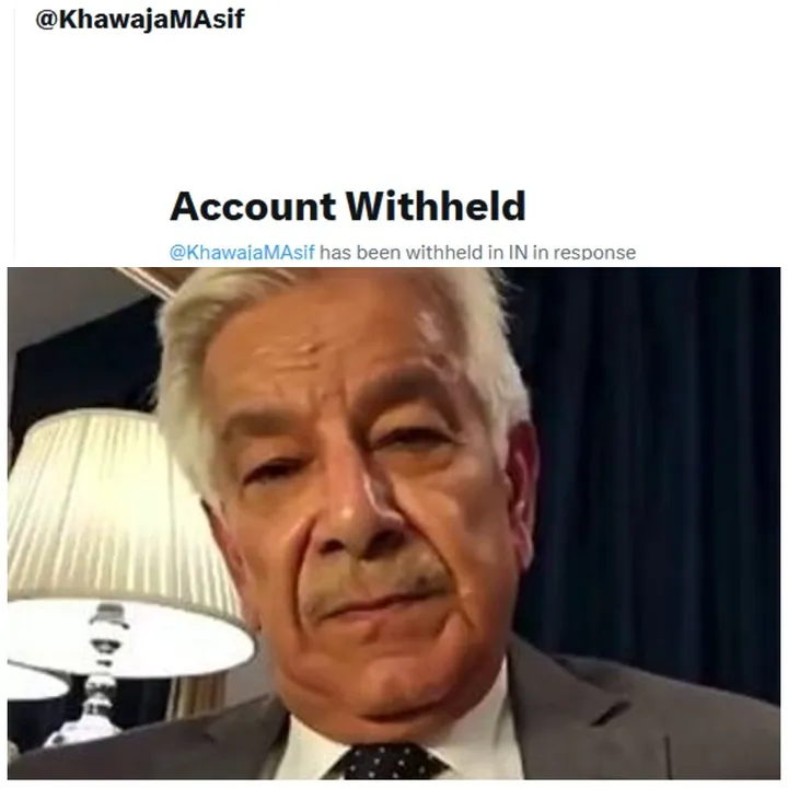  India blocks X account of Pak Defence Minister Khawaja Asif
