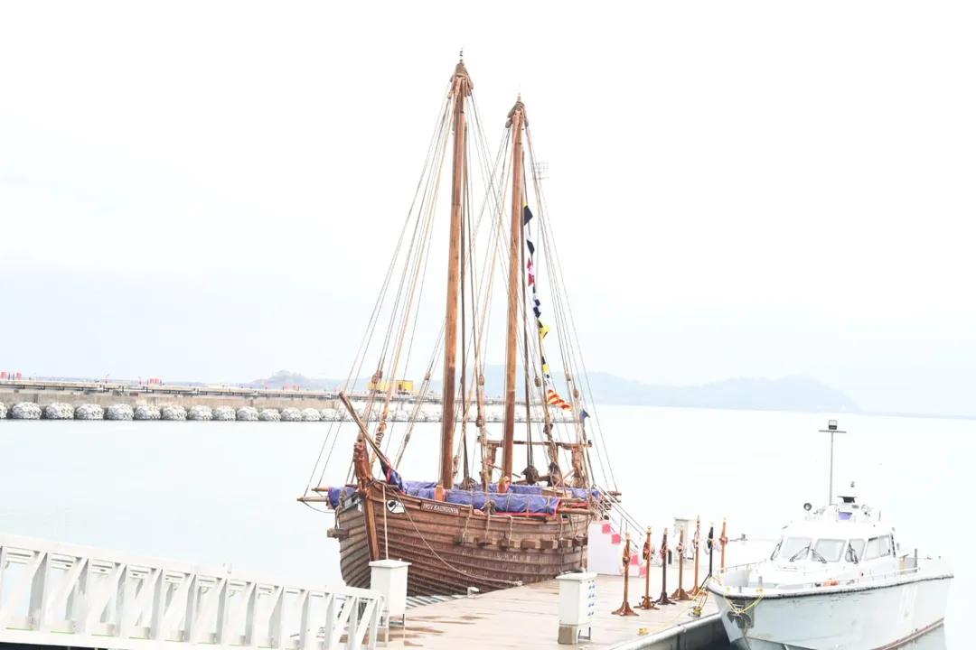  World’s only ‘stitched ship’ inducted into Indian Navy