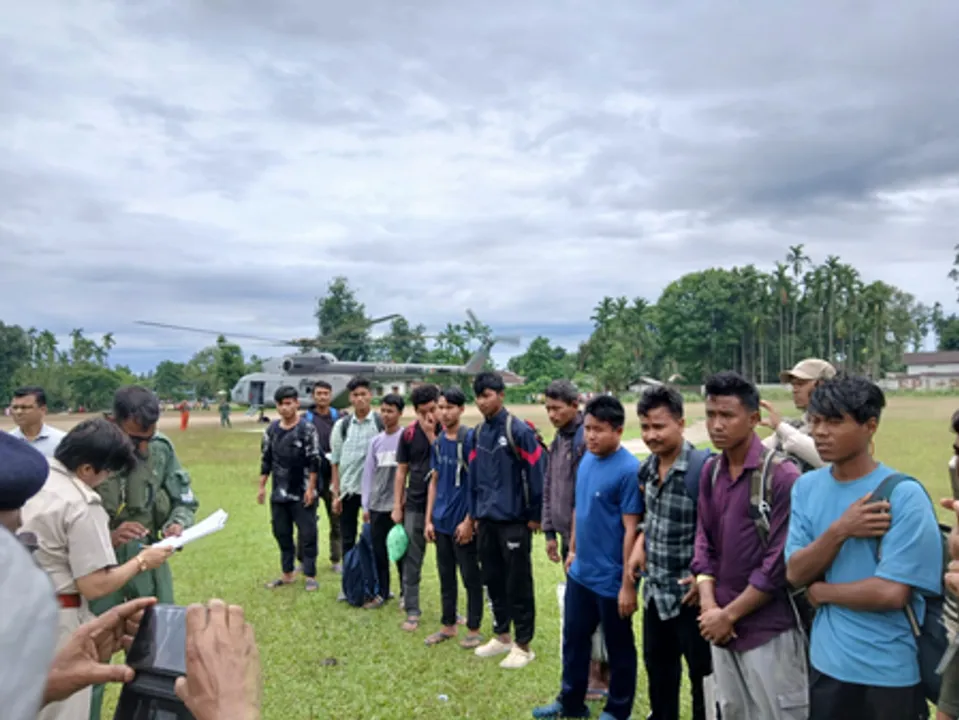  IAF rescues 14 people stranded in swollen river on Assam-Arunachal border