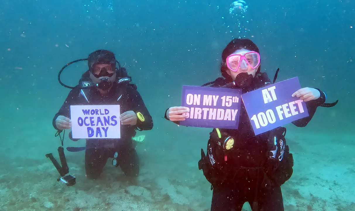 Sambalpur-born Odia girl’s record-breaking dive on her 15th Birthday on World Oceans Day