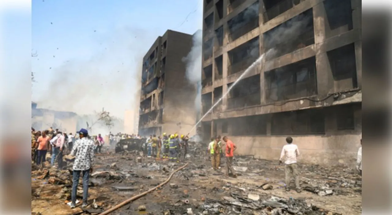  Ahmedabad: Residents jump from buildings as plane crash triggers massive fire