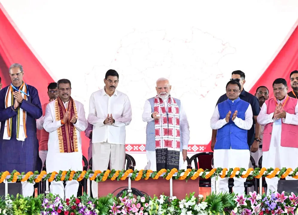  BJP govt’s first anniv: PM unveils Odisha Vision 2036, launches projects worth over Rs 18,000 crore