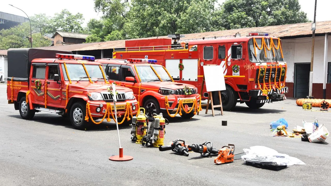  Fire Services Department of SAIL, Rourkela Steel Plant boosts fleet with new vehicles