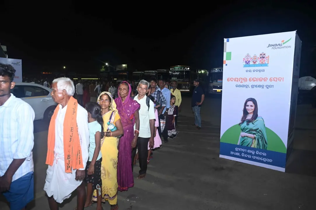  Jindal Foundation continues to serve devotees of Ratha Yatra at Puri for the 11th consecutive year