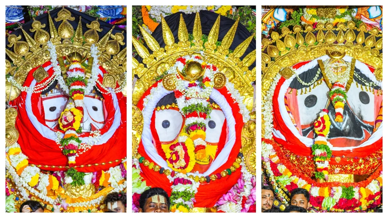  All roads lead to Odisha’s Puri as Lord Jagannath, siblings flaunt Golden Attire on chariots
