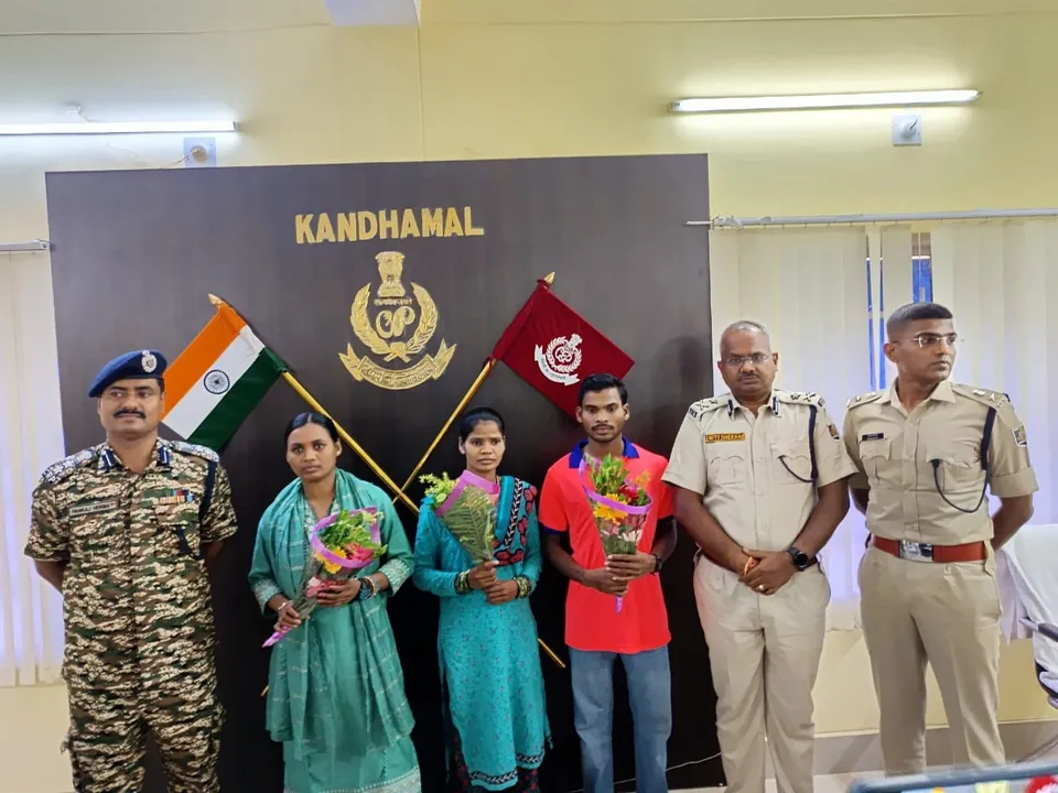  Two women among three Maoists surrender in Odisha