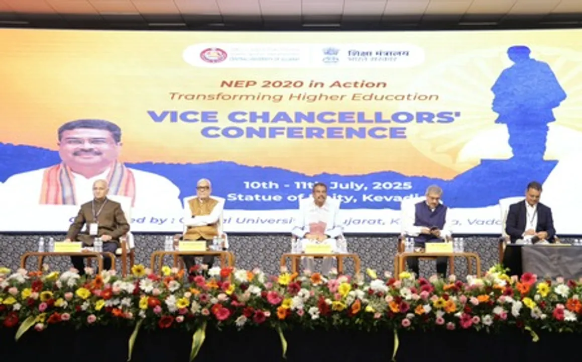  Union Minister Dharmendra Pradhan flags off VCs’ meet on NEP implementation