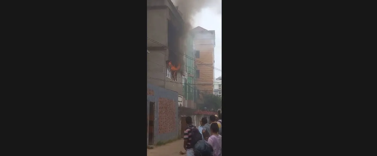  Fire breaks out in residential building at Satya Vihar in Bhubaneswar