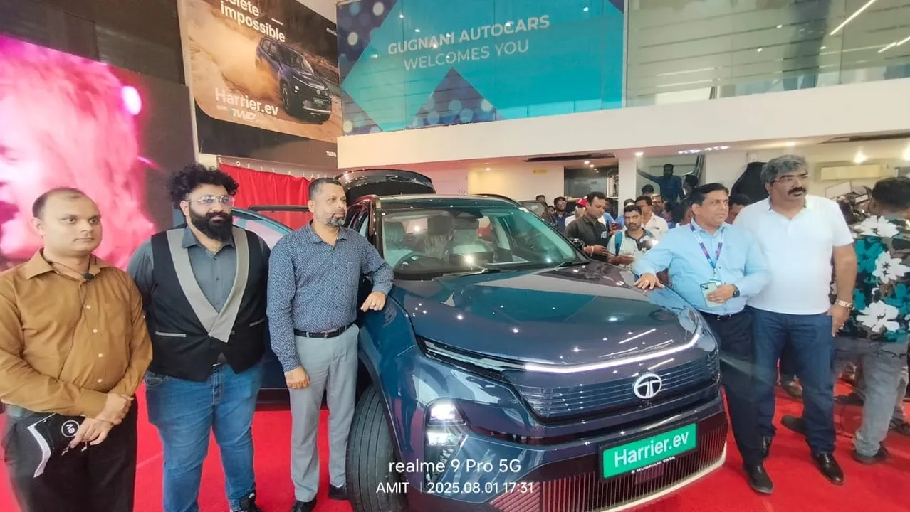  Tata Motors unveils iconic Harrier EV at Gugnani Autocars, Cuttack