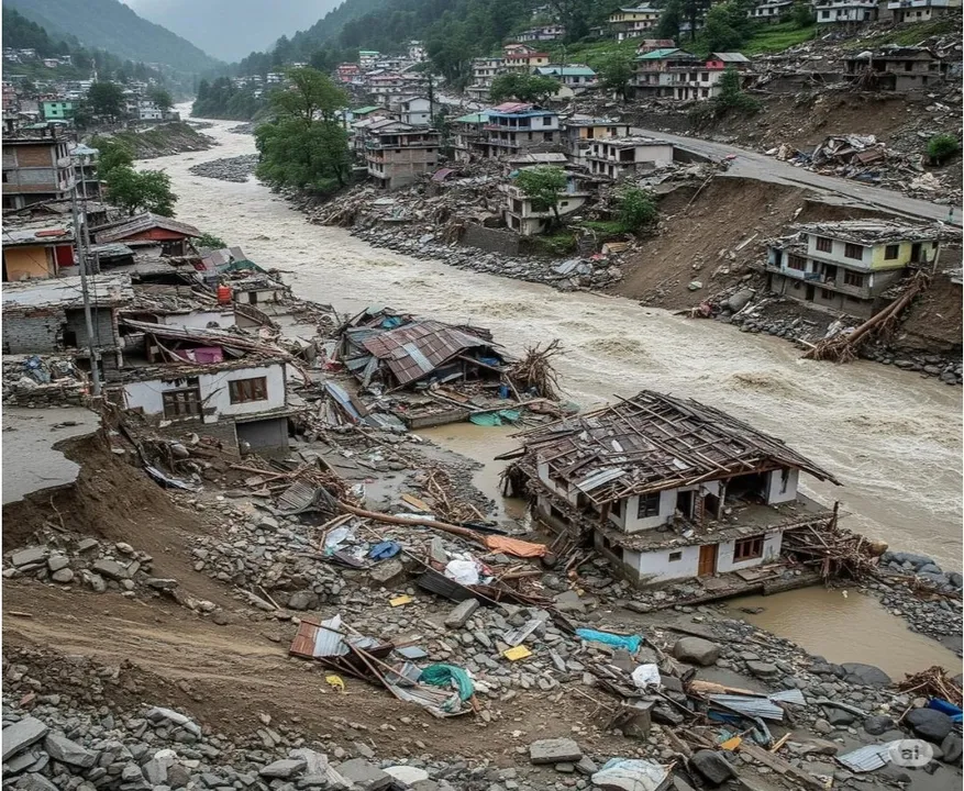  Uttarakhand cloudburst: 50 civilians, JCO, 8 jawans still missing in Dharali