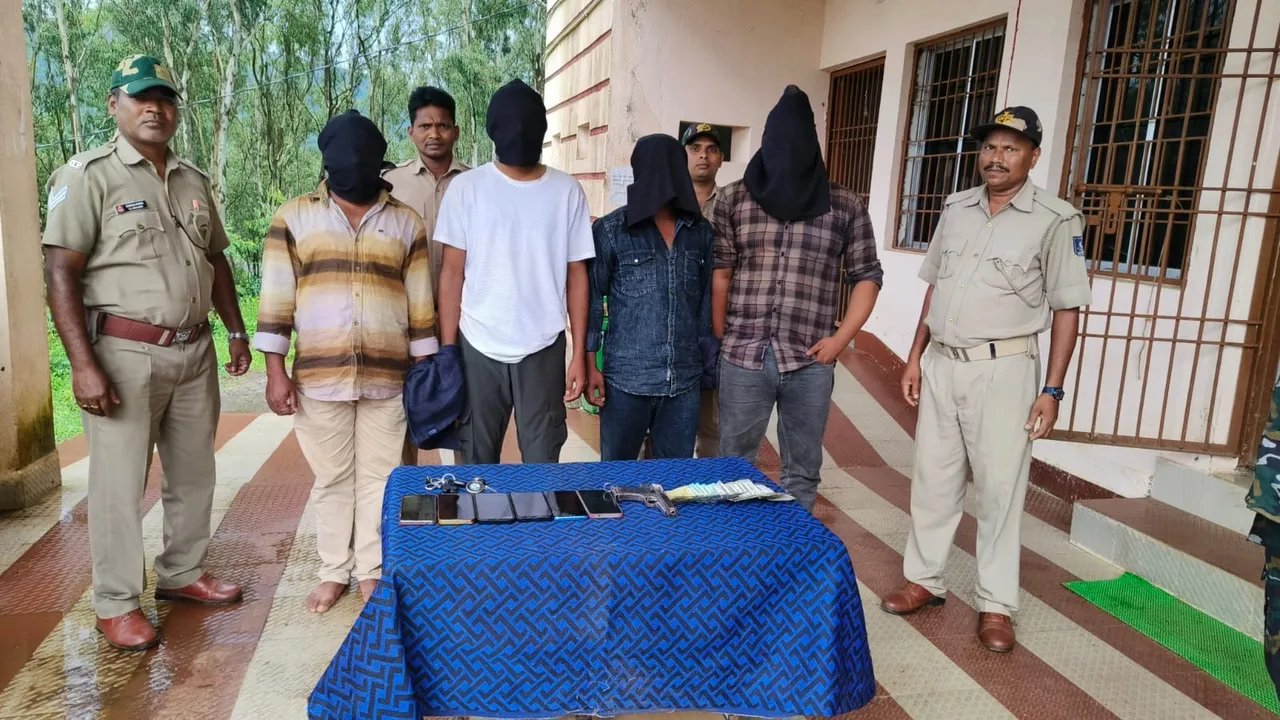  4 held for extorting money from truck driver by posing as cops in Odisha’s Koraput