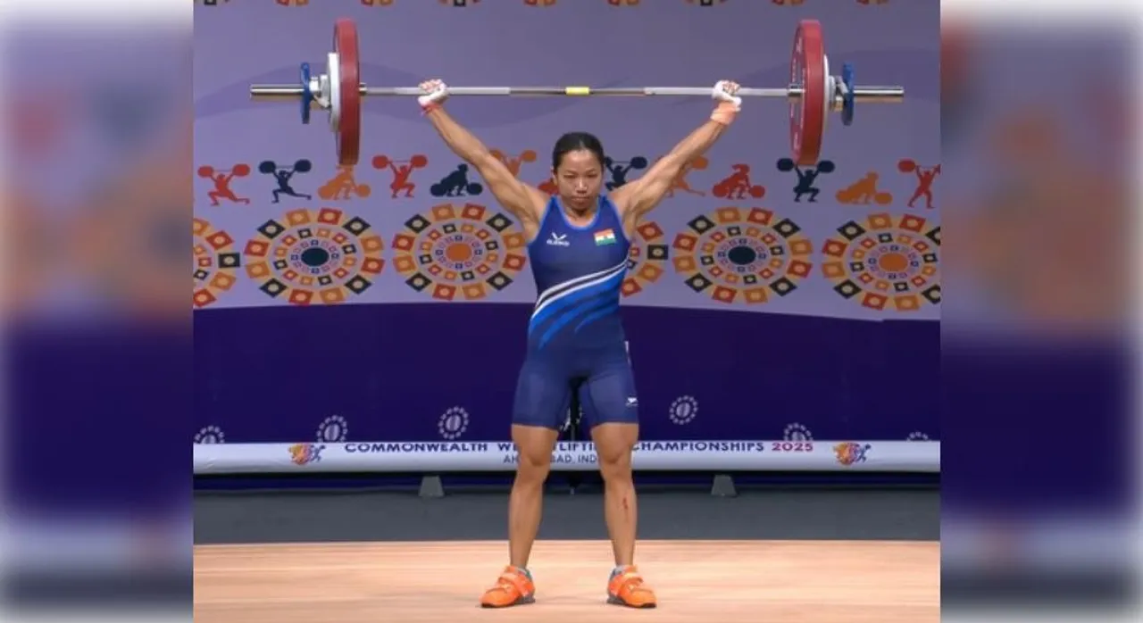  Mirabai Chanu clinches gold at Commonwealth Weightlifting Championships