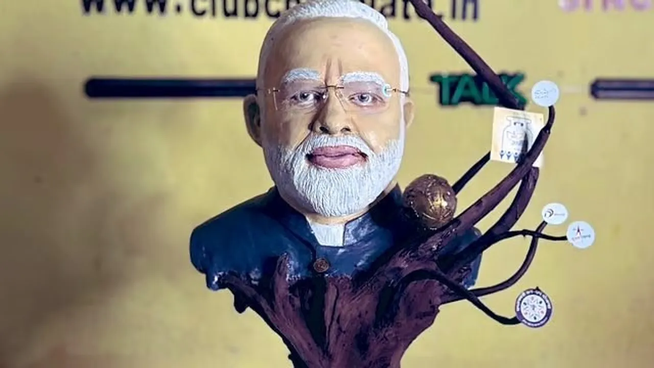  Bhubaneswar students create 70 kg chocolate sculpture of PM Modi ahead of birthday