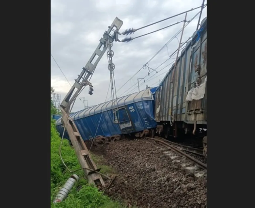  Train services hit under ECoR after goods train derails at Vizianagaram