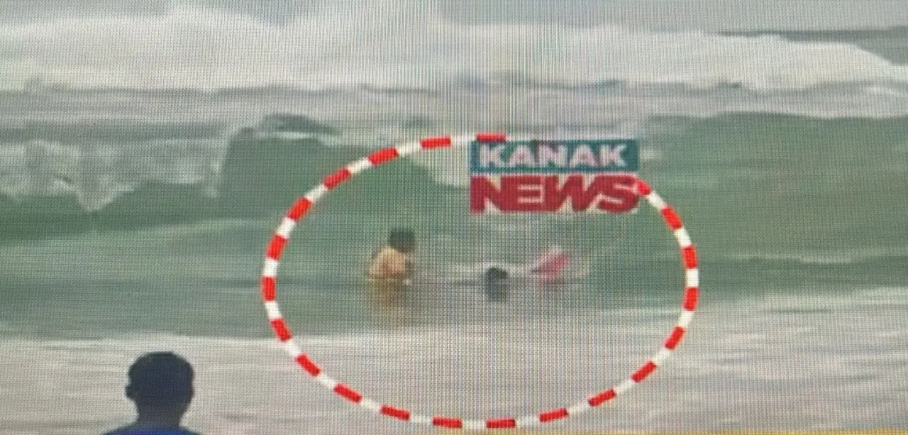 Odisha: West Bengal tourist narrowly escapes drowning in Puri beach