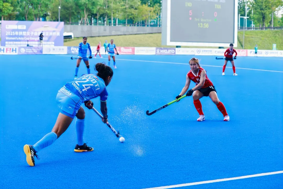  Indian Women’s Team launch Asia Cup 2025 campaign with a commanding 11-0 win over Thailand