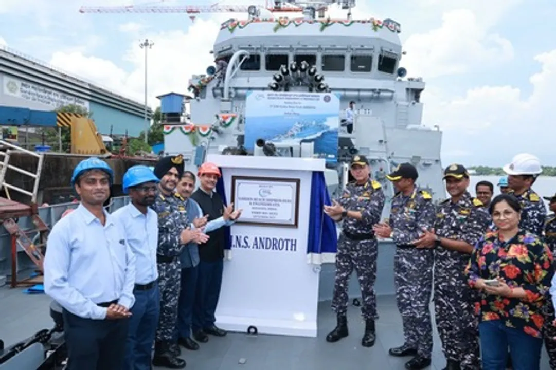  Indian Navy receives INS Androth, equipped with indigenous rockets and sonar