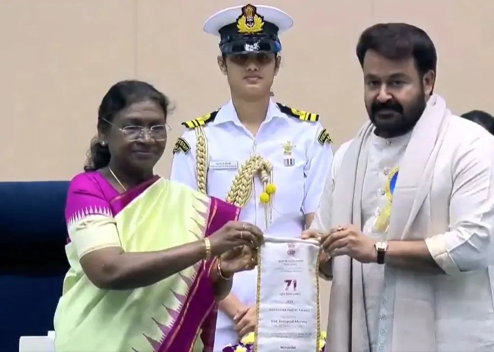  71st National Film Awards: President Droupadi Murmu confers Dadasaheb Phalke Award to Mohanlal