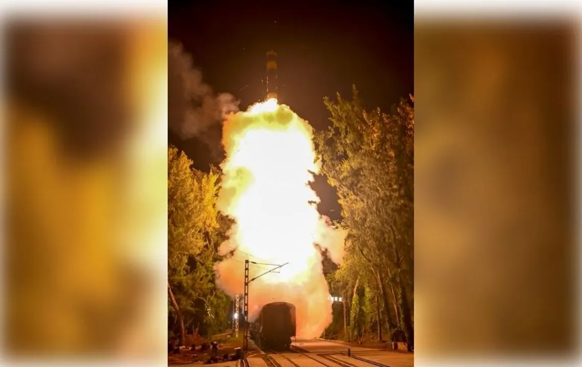  India tests Intermediate Range Agni-Prime Missile from Rail based Mobile launcher system