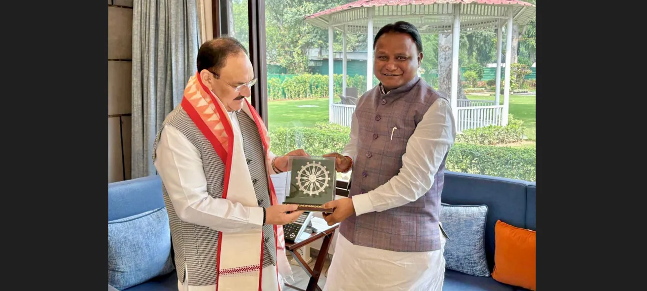  Odisha CM Majhi meets BJP president Nadda in Delhi, discusses organisational matters
