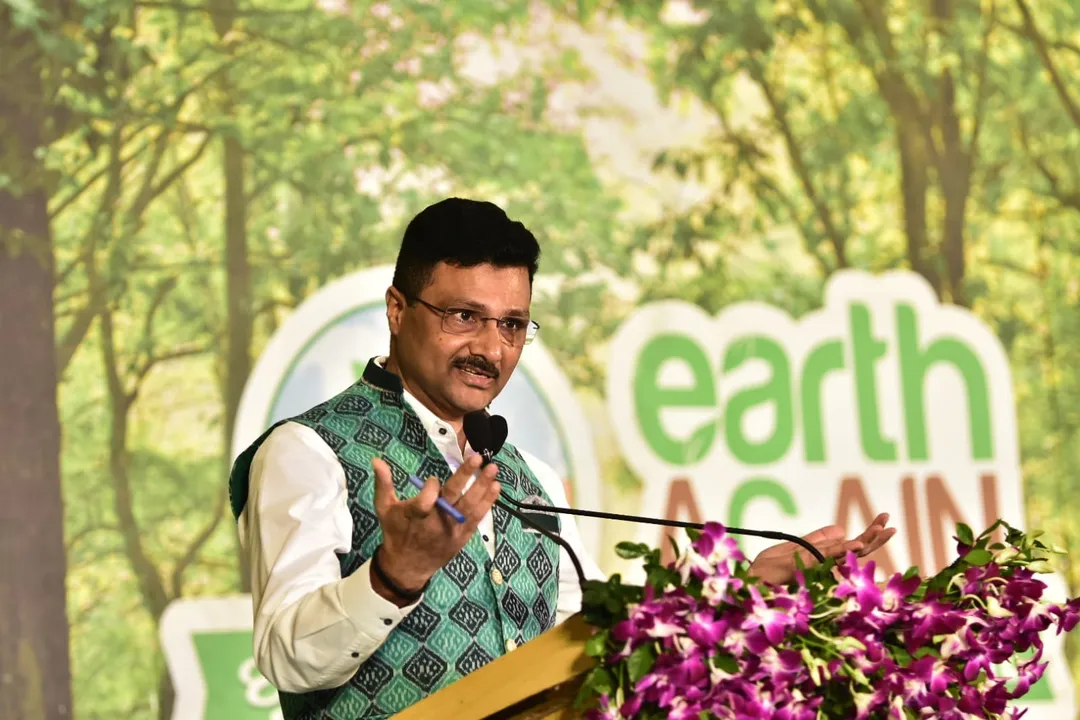  'Earth Again' Conference: Arabinda Padhee advises farmers to adopt climate-resilient practices
